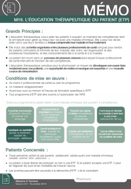 L'éducation thérapeutique du patient